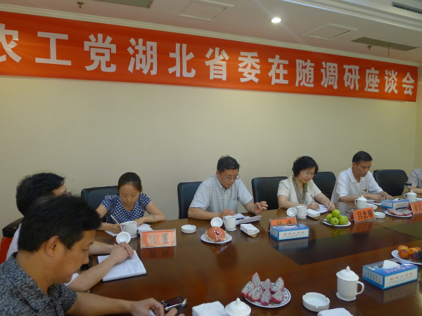 2013年6月农工党湖北省委在随州调研座谈